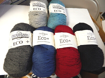 Cascade Eco+ Wool BULKY Yarn - 478 yards  choice of 8 colors