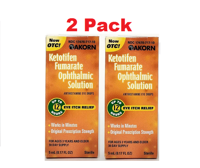 Ketotifen Allergy Eye Drop Solution for Itchy Watery Eyes Prescription