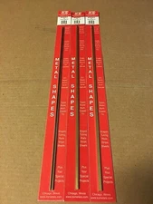 K&S Solid Brass C Channel 3 Pieces Packs 12" Long 1/8" wide x 1/8" Side #9885