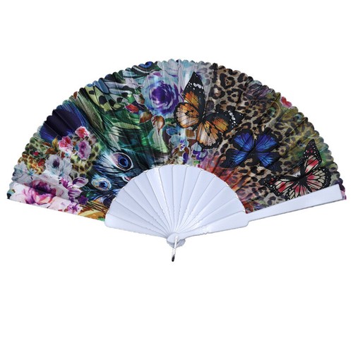 Chinese Style Folding Fan Cloth Foldable Hand Held Dance Party Favor Gift / - Picture 5 of 22