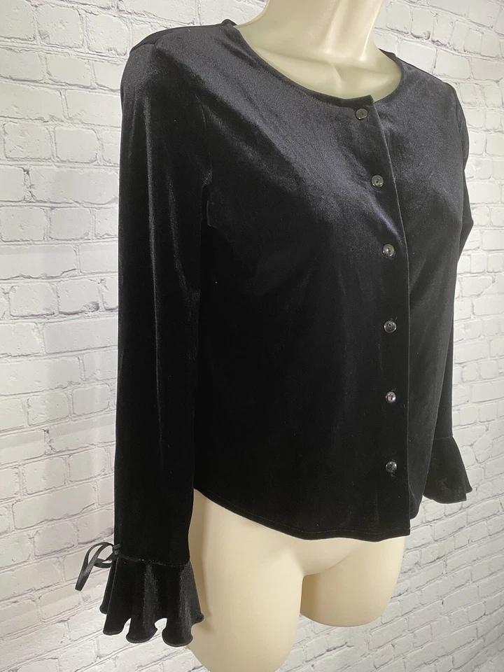 Cárdigan Suéter Circo Niñas Negro Juniors Manga Acampanada Abotonada L 10/12 Foto 2 de 4