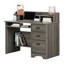 South Shore Versa Computer Desk with Hutch in Gray Maple 66311074994 | eBay
