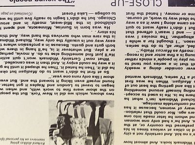 m4-8b ephemera 70er Jahre Film Artikel Nahaufnahme auf Richard Widmark 