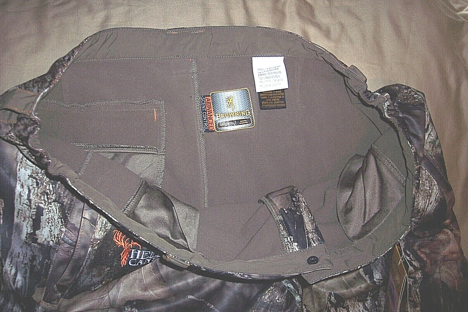 Men 3X Camo Pants Mossy Oak Camo Hunting Pants Advanced Scent Control Lined Pant - Image 3 of 4