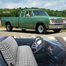 For Dodge D150 D200 W200 Bench Saddle Blanket Old Truck Seat Covers Full Size