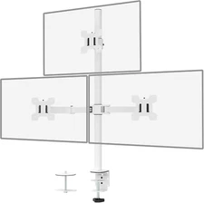 Triple Monitor Stand, Height Adjustable Free-Standing Monitor Desk Mount, Fits 3