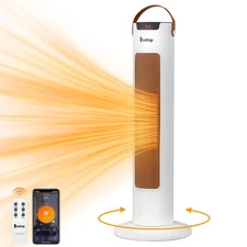 Zokop 1500W Electric Space Heater w/Remote  APP Control 24" Portable Tower New