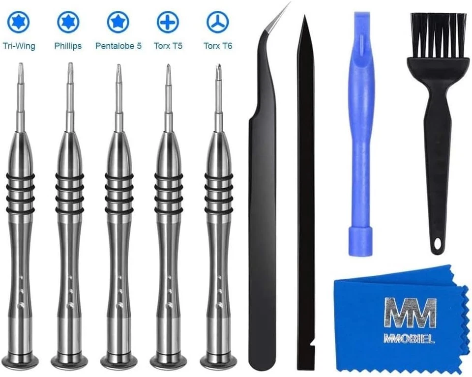 Kit de herramientas de reparación profesional 10 en 1 - Destornilladores magnéticos para dispositivos profesionales/aire Foto 4 de 4