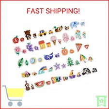 Bright Creations 52-Piece Magnetic Letters - Uppercase  Lowercase Alphabet for
