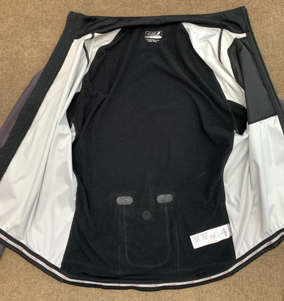 Велосипедная куртка Louis Garneau мужская M флисовая с подкладкой на молнии с длинным рукавом задние карманы - Изображение 2 из 4