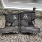 KAMIK brand new Black Insulated Snow Winter Boots Waterproof GS Kids Size 8 new — photo 1
