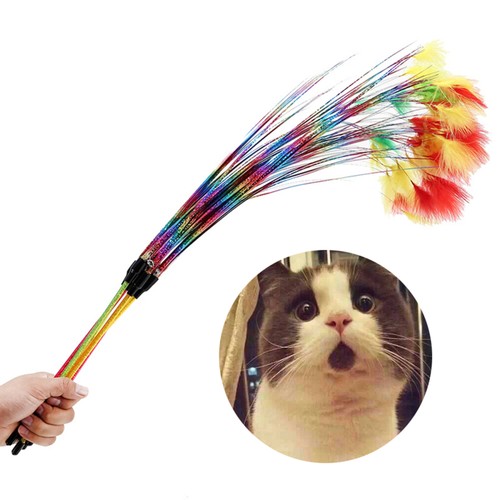 Bell Teasing Cat Stick Plastic Pet Toys Accessories Teaser - Picture 11 of 12