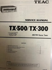 TEAC TX-500/TX-300 AM/FM STEREO TUNER SERVICE MANUAL RARE VINTAGE