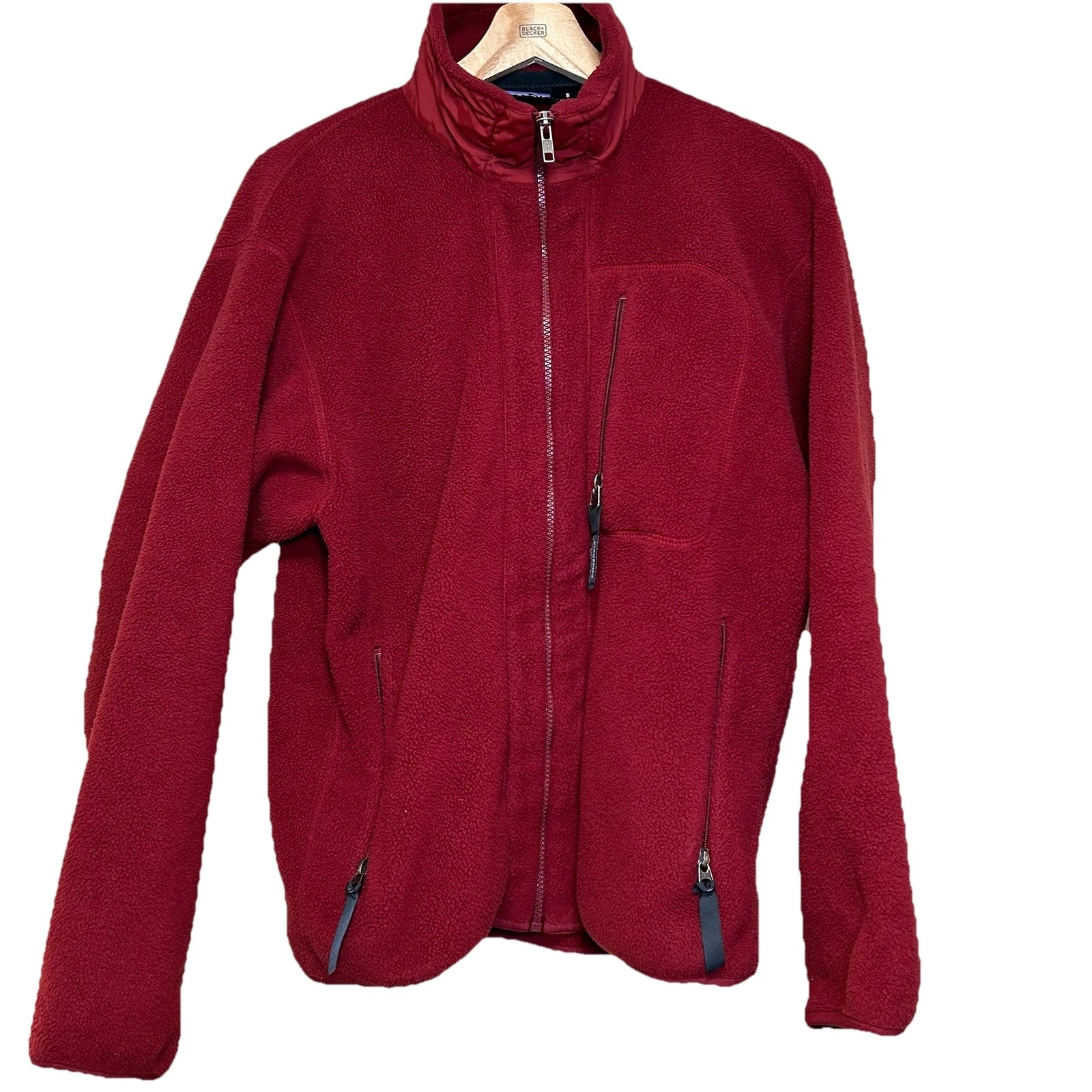 Vintage Patagonia Synchilla Jacket Womens Small Maroon Full Zip USA Made