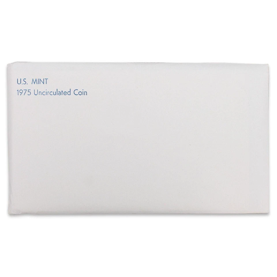 1975 Mint Set Original Envelope 12 BU US Coins BU - Image 4 of 4