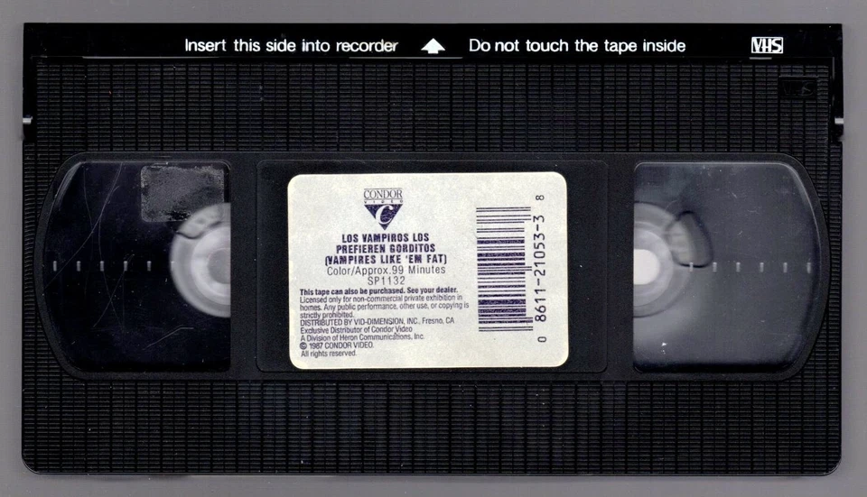 VAMPIRES LIKE 'EM FAT (1974) Argentinian Vampire/Mafia Comedy VHS *PLEASE READ!* - Image 3 of 3