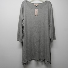 NWT Philosophy Mist Heather Grey 3/4 Sleeve S...