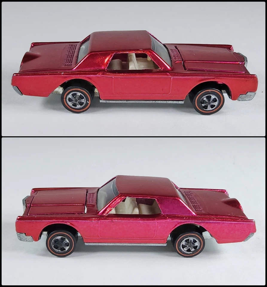 风火轮 Redline 美国 1969 年定制大陆 Mark III 玫瑰 1968 年未恢复! — 第 2/4 张图片