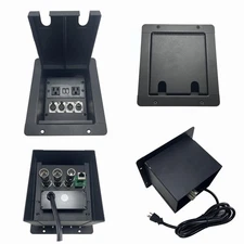ProCraft Recessed Floor Pocket - Mini Stage Connectivity Box with a 2-Hole Li...