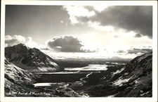 Aerial view Merrill Pass Alaska RPPC Robinson R-707