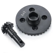 11T/34T Hard Steel Axle Diff Gear Set for TRX-4 1/10 RC Crawler Car Upgrade