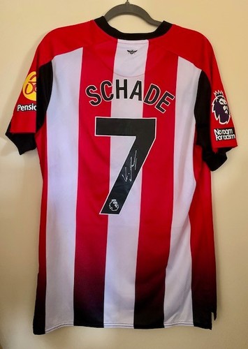 Kevin Schade 1/1 Match Worn signed auto Brentford shirt 24/25 Goal scorer