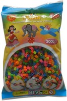 "Hama BüGelperlen Midi \"Transparent Neonmix\" Im Beutel 5,0 Mm 3.000 BüGelperlen"