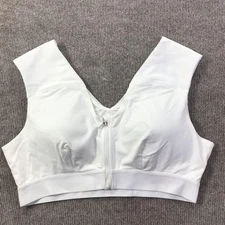 Tommie Copper Sports Bra Womens 2XL Zip Front Shoulder Support Activewear Gym