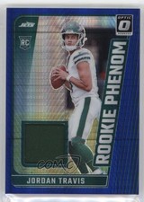 2024 Panini Donruss Optic Rookie Phenom Blue Hyper Prizm Jordan Travis 4s0