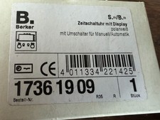 Berker 1736 19 09 timer con display bianco polare nuovo imballo originale #31
