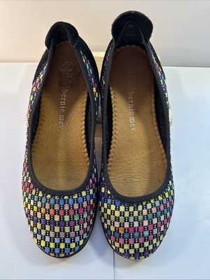 Bernie Mev Women's Multi-Colored Checkered Weave Hazel Ballet Flat Size 38 (7.5)