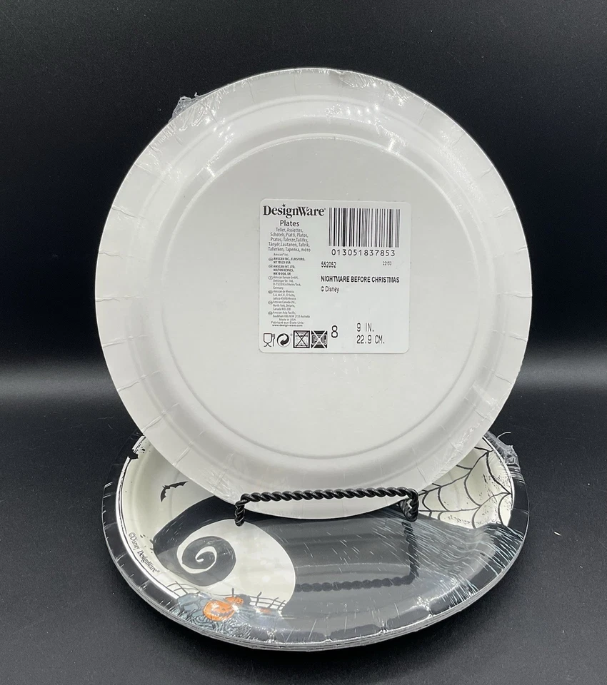 PLATOS DE PAPEL PESADILLA ANTES DE NAVIDAD 2 PAQUETES Foto 2 de 3