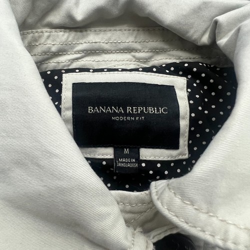 Banana Republic Jacket Size M Womens Modern Fit Military Double Chest Pockets - Picture 3 of 7