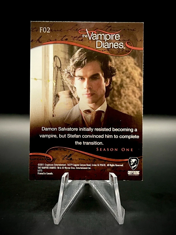 🩸2011 吸血鬼日记第1季Damon Salvatore凯瑟琳箔插入#F02 — 第 2/2 张图片