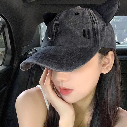 Cat's ears hat Female sunglasses Cute baseball hat sunglasses Versatile New M4 - Picture 19 of 28