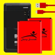 Standard 2x 3580mAh Durable Battery Travel Charger cable for LG Access LTE L31G