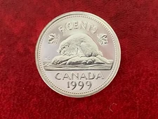 Canada 5 Cent 1999 Silver Proof Coin-Uncirculated