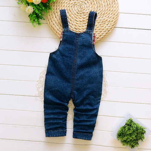 Dungarees 18-24 months with White Long sleeved Bodygrow Set Baby Denim Blue - Picture 4 of 9