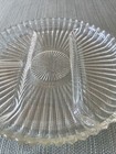 VINTAGE Crystal/Glass Round Clear Divided Serving Relish Dish Platter-4 Sections — photo 6