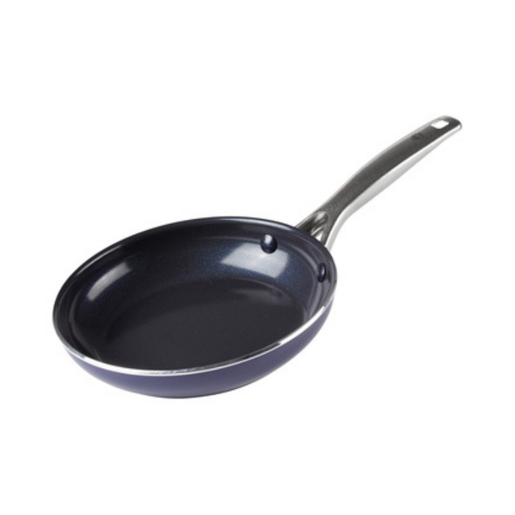 Blue Diamond Cookware Diamantstruktur Keramik Antihaft 28cm Bratpfanne Blau