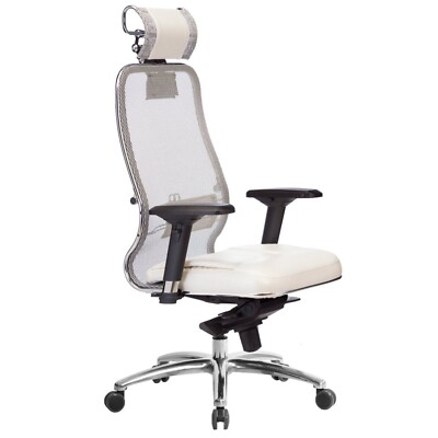 Executive Office Chair with Adjustable Headrest and Armrests 360° Rolling Swivel