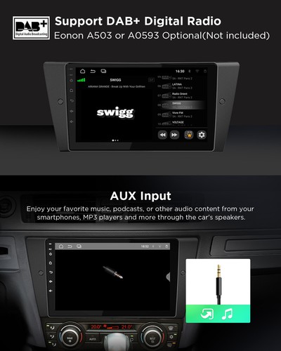 For BMW E90 E91 E92 E93 316d 2009-2011 9"Android 13 GPS Car Stereo Radio CarPlay - Picture 13 of 31