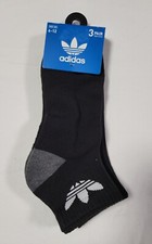 Adidas Men's Cushioned Athletic Quarter Socks 3 Pr SZ 6-12 Aeroready-Black