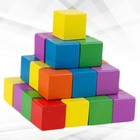  Cube Educational Toy Solid Blocks Smooth Toddler Primary School