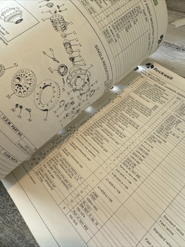 Rockwell FDS Front Drive Steering Axle Parts Book Manual Catalog Service Book - Picture 6 of 6