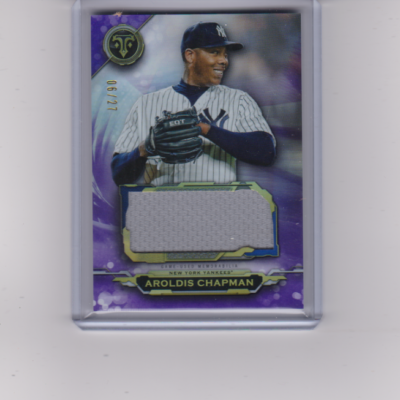 2019 Topps Triple Threads SJR-AC1 Aroldis Chapman Jumbo Relic 