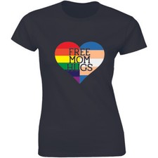 Free Mom Hugs - LGBT Mom Shirt LGBT Awareness Pride Mom Women's T-shirt Tee