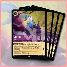 Disney Lorcana TCG: MERLIN - Crab x4 Rise of the Floodborn Common