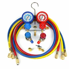 FAVORCOOL CT-136G AC Manifold Gauge Set, R410A, R134A, R22 Refrigerants Charge