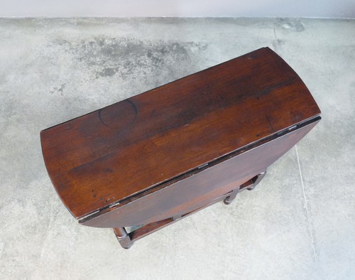 ⚜️ ANTICO TAVOLO A BANDELLE CONSOLE LEGNO MASSELLO ROVERE EPOCA 1800 CASSETTO - Foto 8 di 11